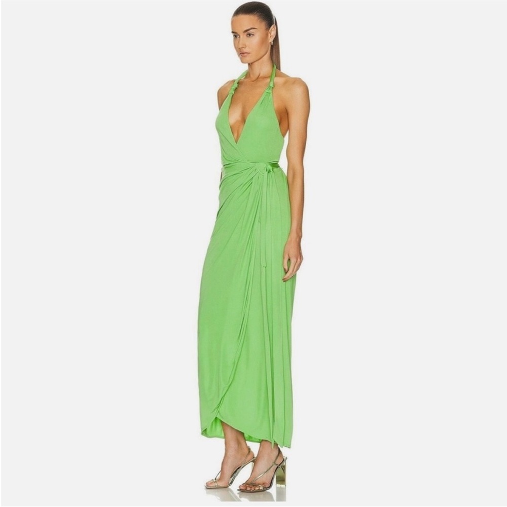 Staud Reagan Dress in Kiwi - Picture 2 of 3